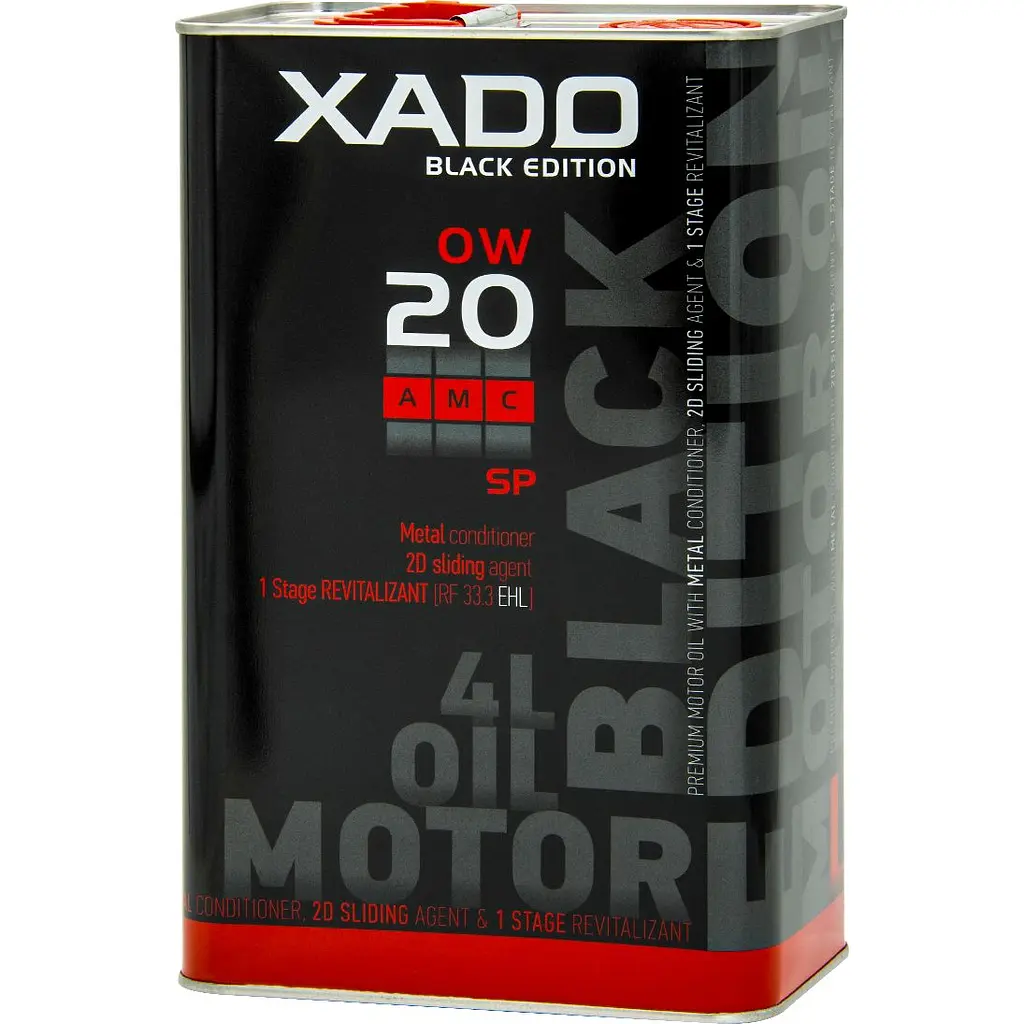 Моторное масло XADO 0W-20 SP AMC Black Edition синтетическое 4 л - фото 2