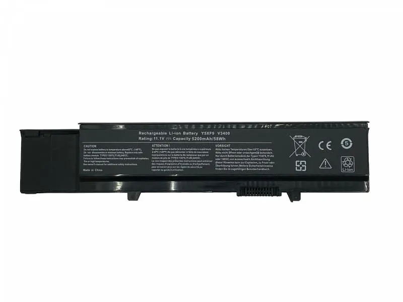 Акумулятор для ноутбука Dell V3400 11.1V Black 4400 mAh - фото 2