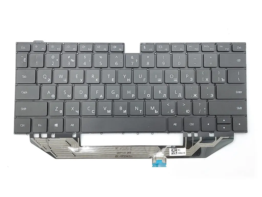 Клавіатура для Huawei MateBook X Pro W19C W19B W29C MACH-W19 (RU Black з підсвічуванням) Оригінал - фото 3