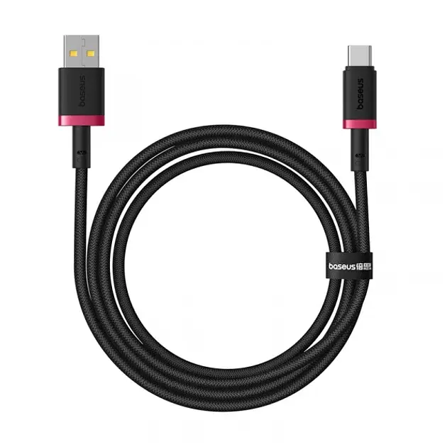 Кабель Baseus Dura Series Cable USB to Type-C 60W 1m P10377802U01-01 Black-Red - фото 3