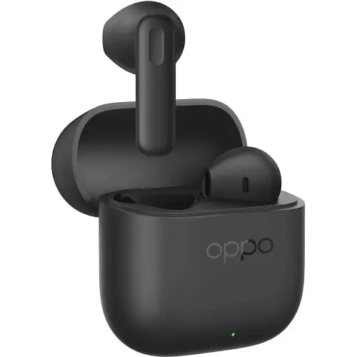 Навушники бездротові OPPO Enco Buds 3, Black, Bluetooth, мікрофон, 123 дБ, акумулятор 43 mAh (навушники) / 530 mAh (кейс), IP55, радіус дії до 10 м, час роботы до 48 год (ETEG1_BLACK)