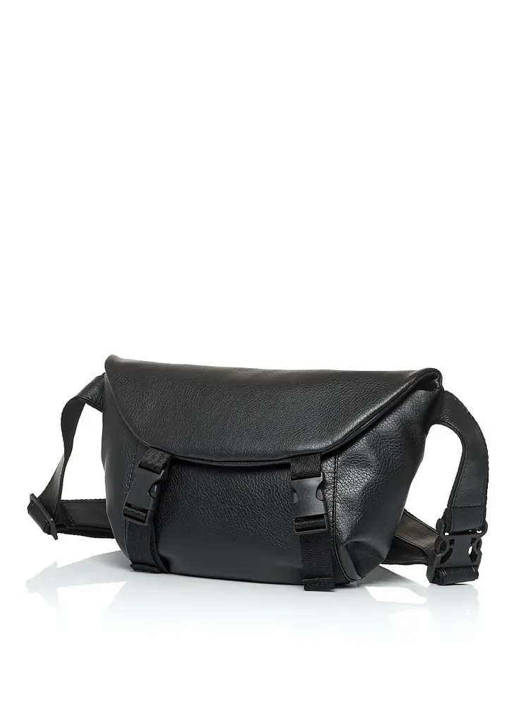 Женская сумка бананка Sambag Tirso Zard черная 33 × 22 × 7 см (80551001) - фото 9