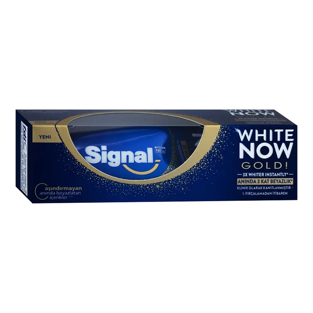 Зубна паста Signal Миттєва Білизна Голд, 50 мл - фото 3