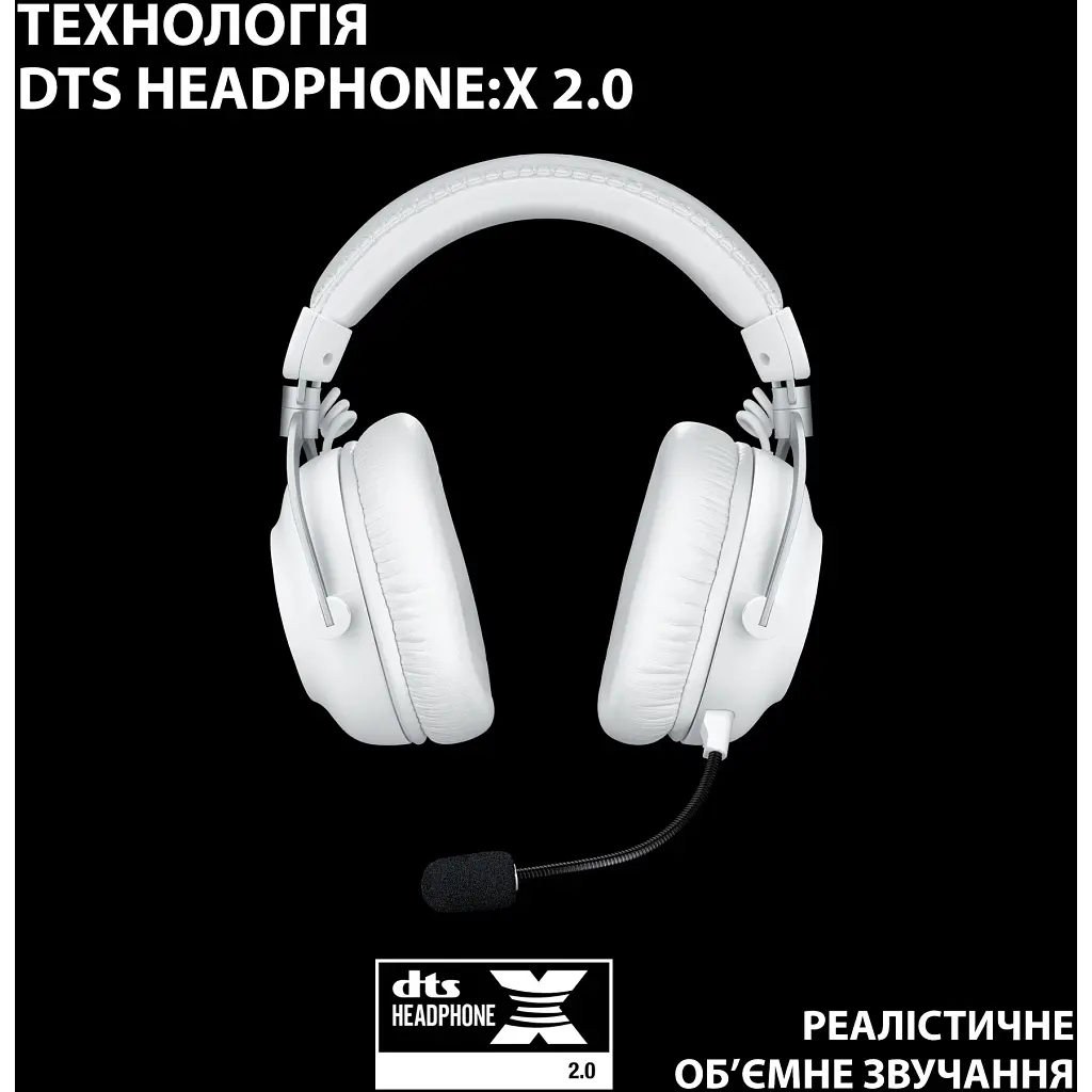 Навушники Logitech G Pro X 2 Lightspeed Wireless White (981-001269) - фото 8