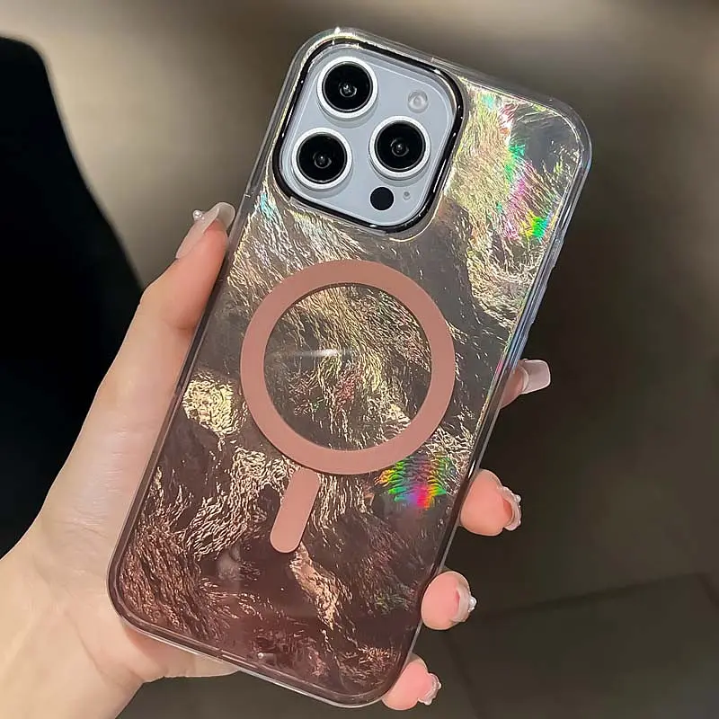 Чохол TPU Shiny Mountain (MagFit) для Apple iPhone 16 Pro (6.3) Chocolate - фото 2