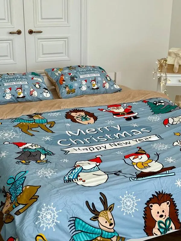 Постільна білизна євро Dushka Home Сатин Плюш 21361 200х220 см - фото 5