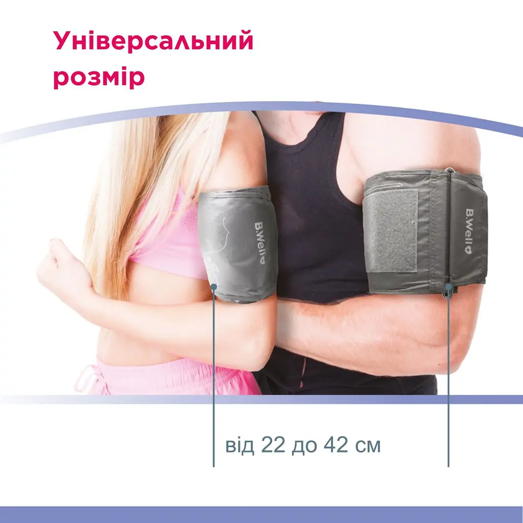 Автоматичний тонометр PRO-33 (манжета M-L з адаптером) B.Well - фото 6
