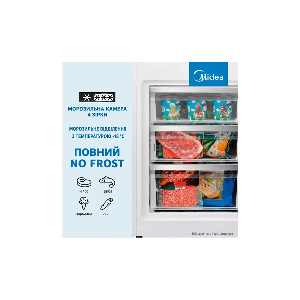 Холодильник Midea MDRB380FGE01A - фото 9