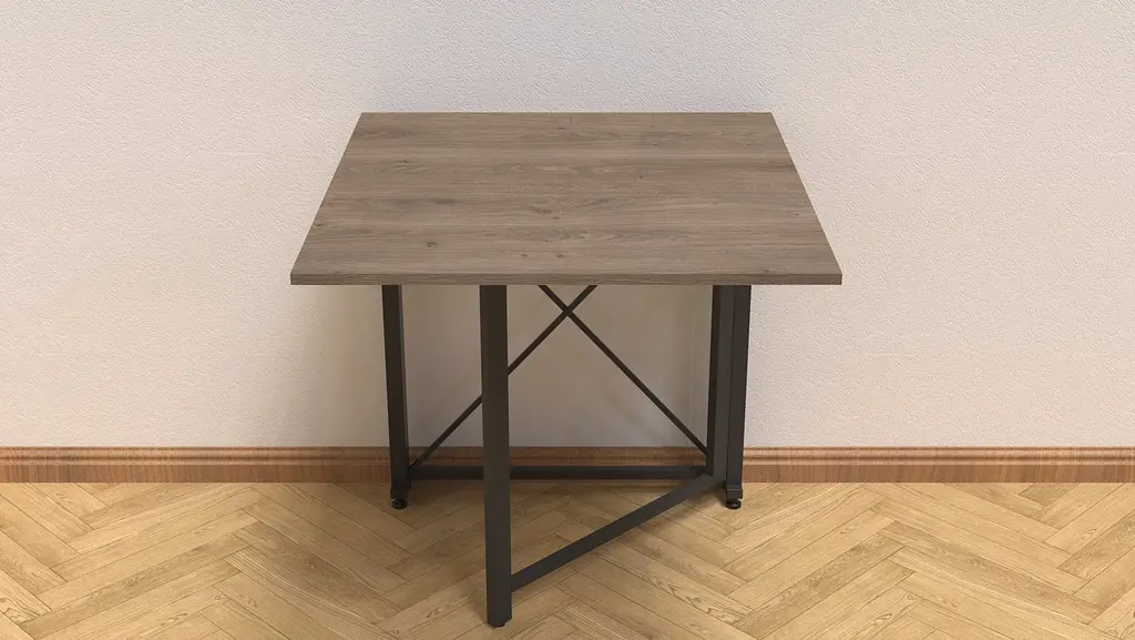 Стіл-книга трансформер Оріон 1 Ferrum-decor 750x810x730 Чорний метал ДСП Дуб Сонома Трюфель 16 мм (FRD-104601) - фото 6