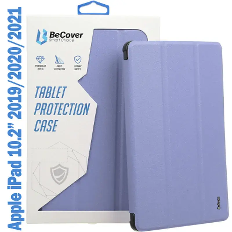 Чохол до планшета BeCover Tri Fold Soft TPU Silicone Apple iPad 10.2 2019/2020/2021 Purple (708517)