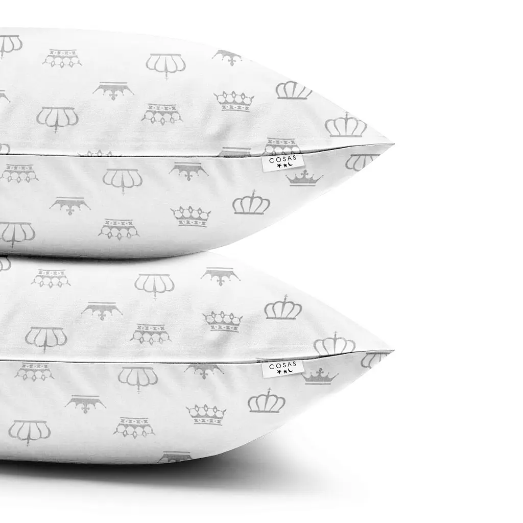 Набір наволочок Cosas Grey Crown 40х60 см (SetPillow_Crown_40х60) - фото 2