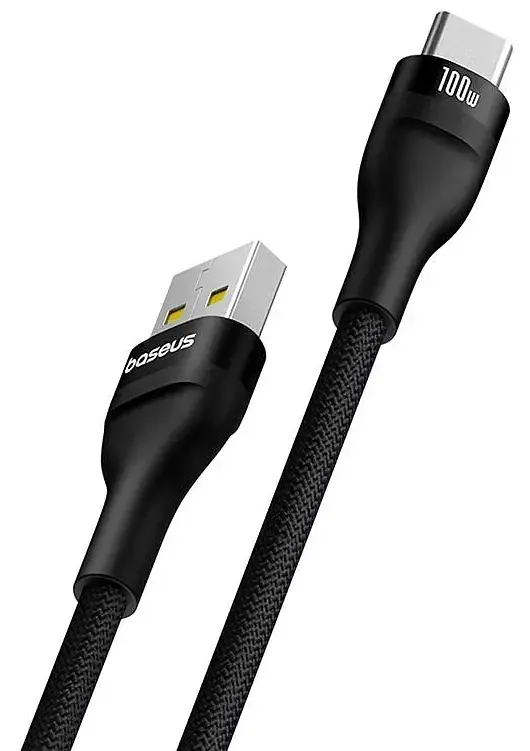 Кабель Baseus Flash 2 Charging Cable USB to Type-C 100W 2m P10311804111-01 Black - фото 3