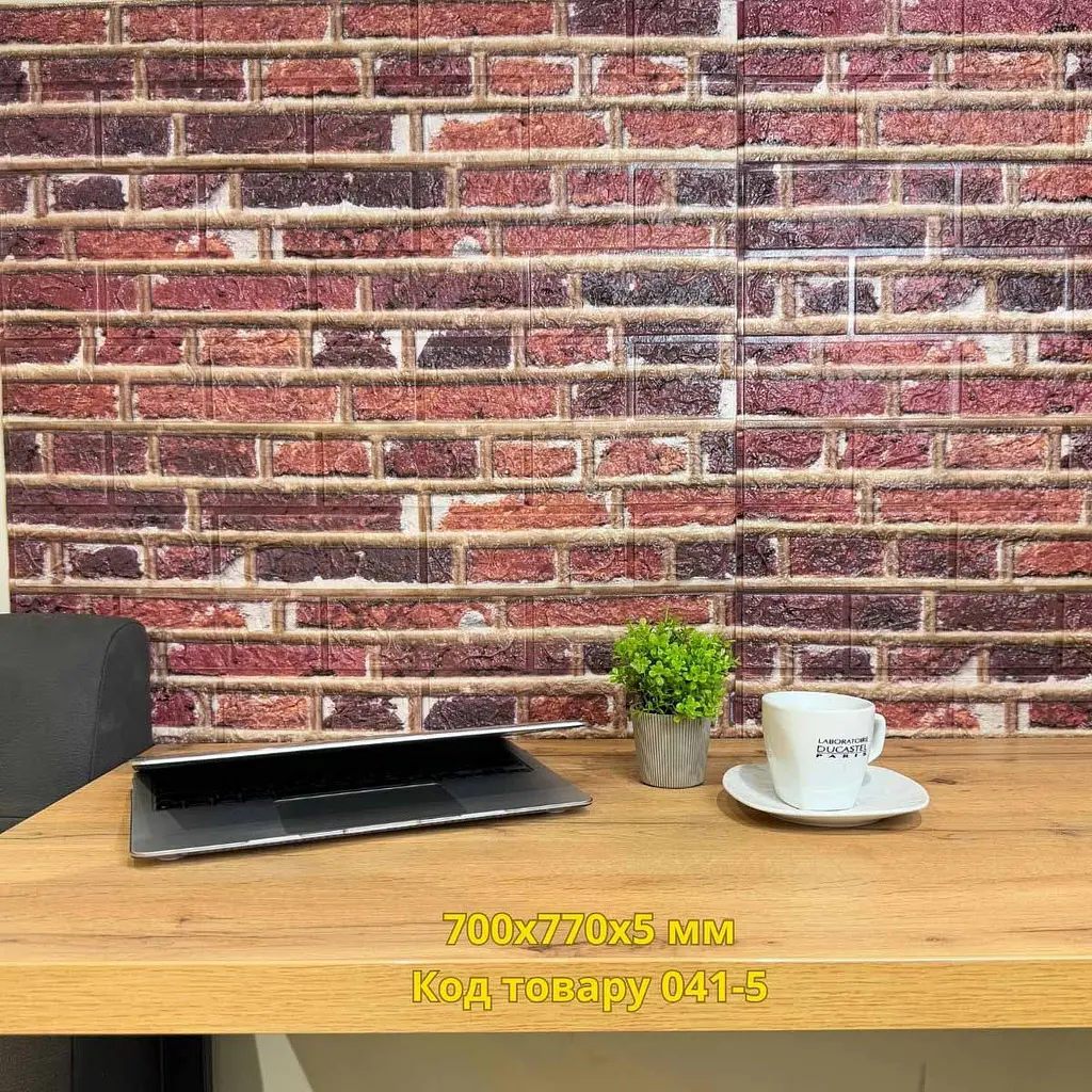 Самоклеюча декоративна 3D панель Loft Expert лофт комбі 700x770x5 мм - фото 3