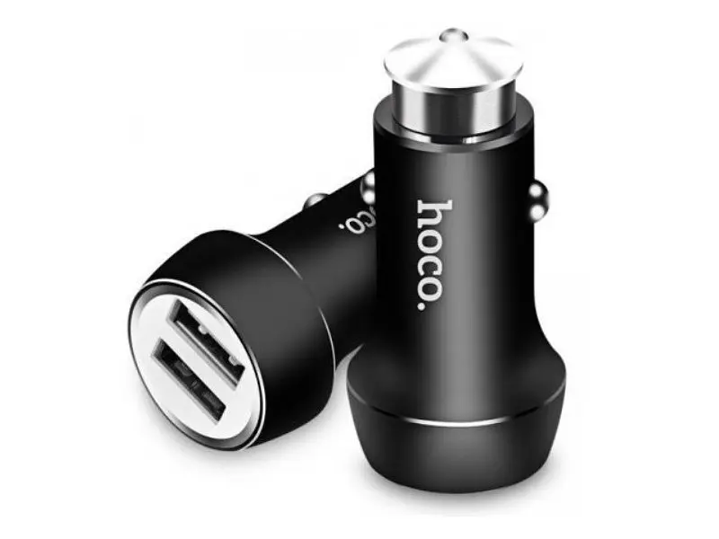 Автомобільний зарядний пристрій Hoco Z7 Transformer 2.4 A 2USB Black