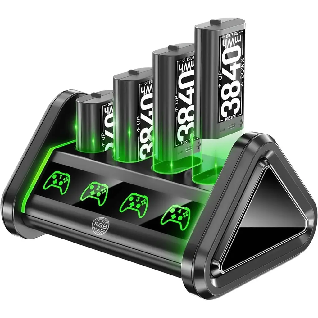 Зарядний пристрій OIVO NG-BX132X Charging Dock + 4 АКБ 3840mWh для Xbox Сontrollers One/Series [128698] - фото 2
