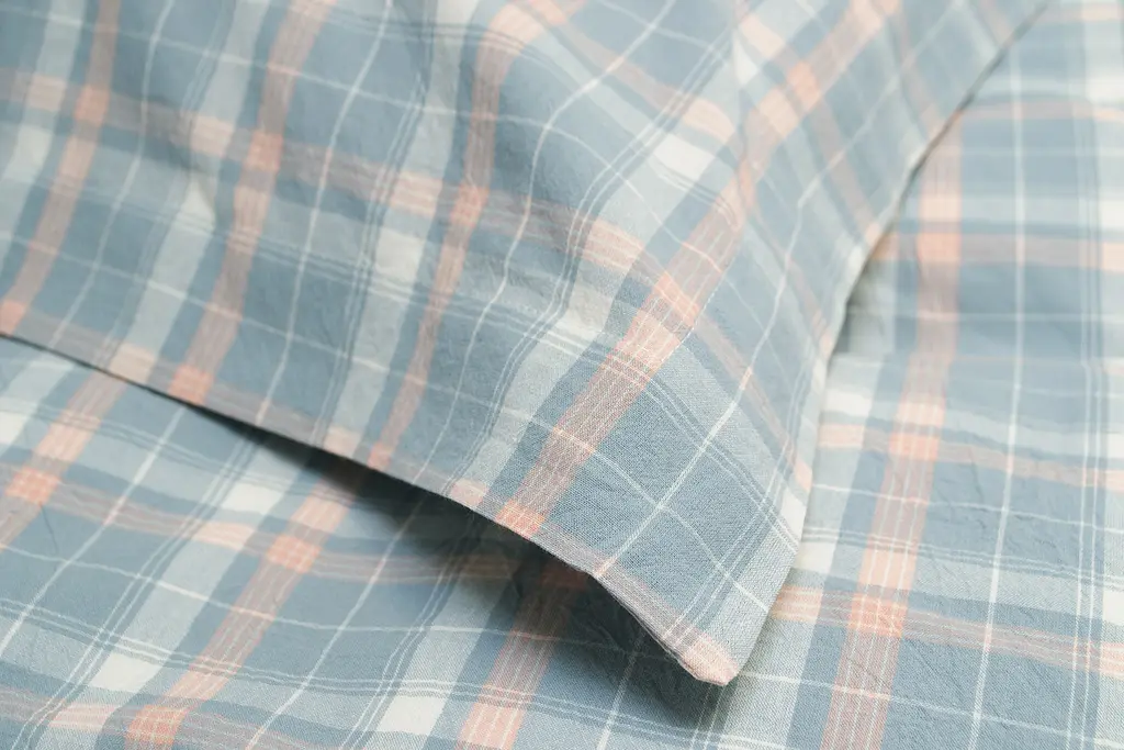 Постельное белье Lotus Home - Checked Caledonia голубой семейный - фото 5