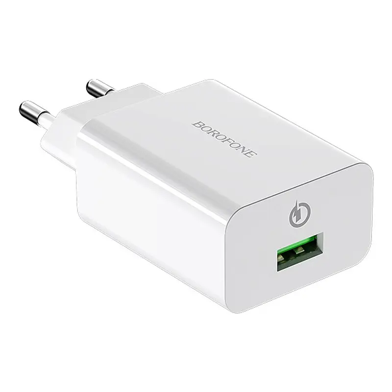 МЗП Borofone BA21A Long journey QC3.0 3A (1USB-A) Білий - фото 2