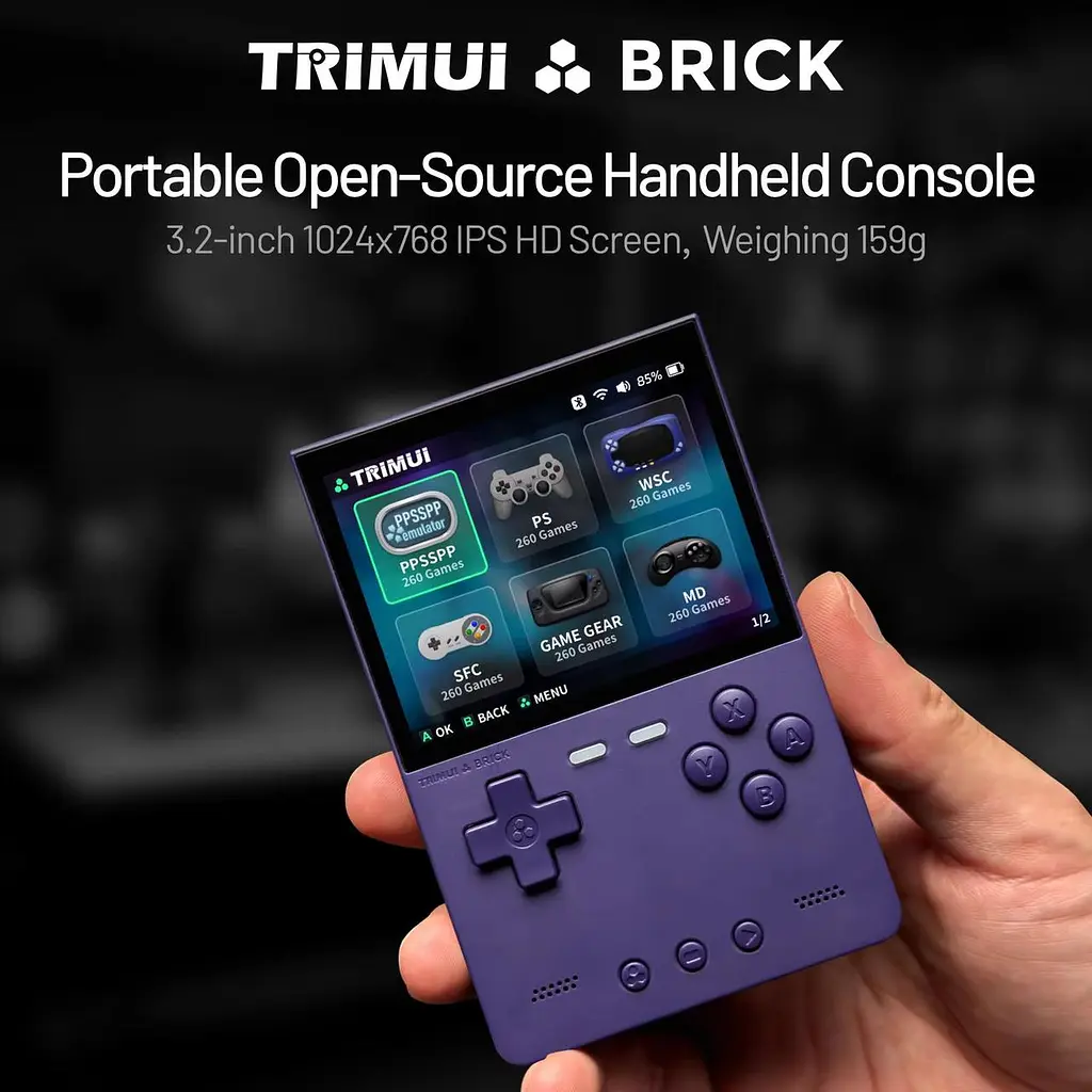 Приставка ігрова консоль TRIMUI Brick 64 GB Violet (~5000 ігор) - фото 3