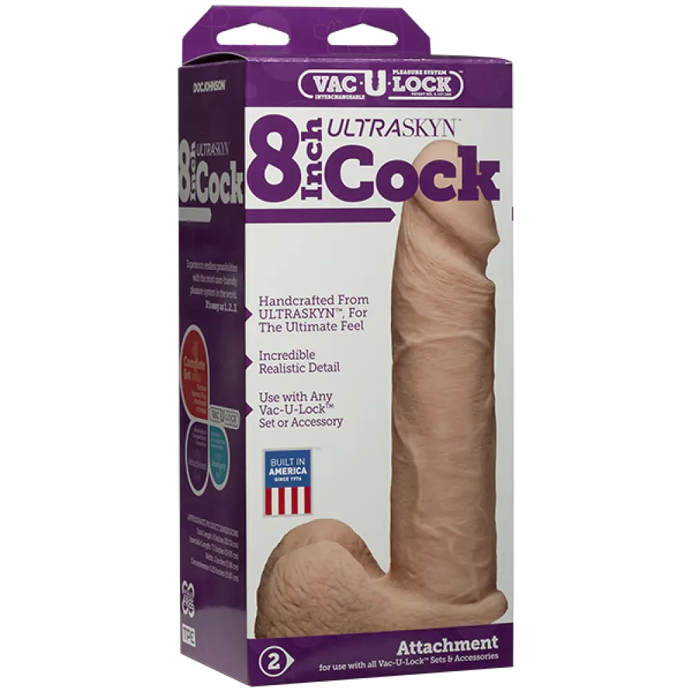 Фалоімітатор Doc Johnson Vac-U-Lock UR3 8, 18.5 см - фото 2