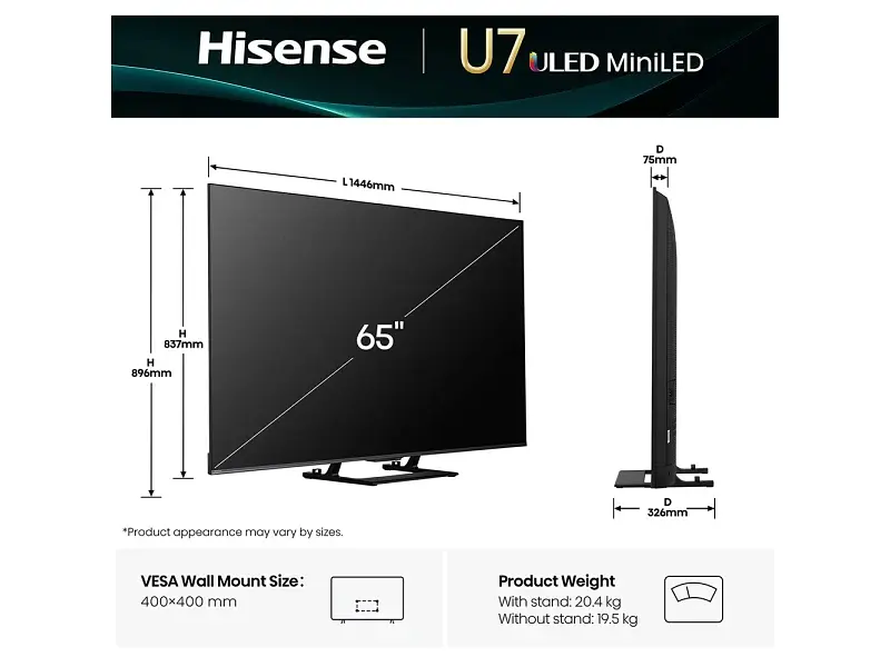 Телевізор Hisense 65U7Q - фото 12