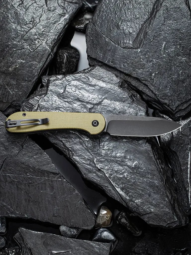 Ніж Civivi Button Lock Elementum Olive Micarta (C2103B) - фото 9