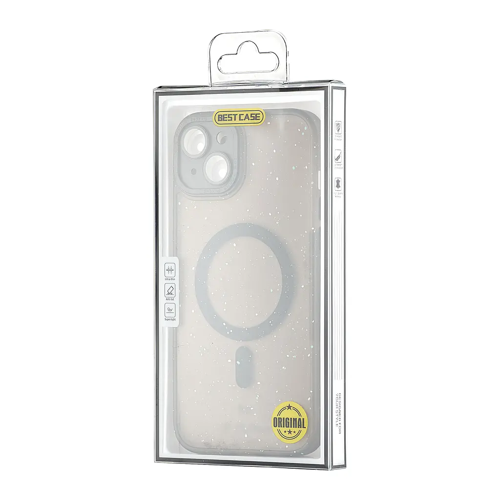 Чохол Splatter with MagSafe Protected Camera iPhone 15 Plus Black - фото 2