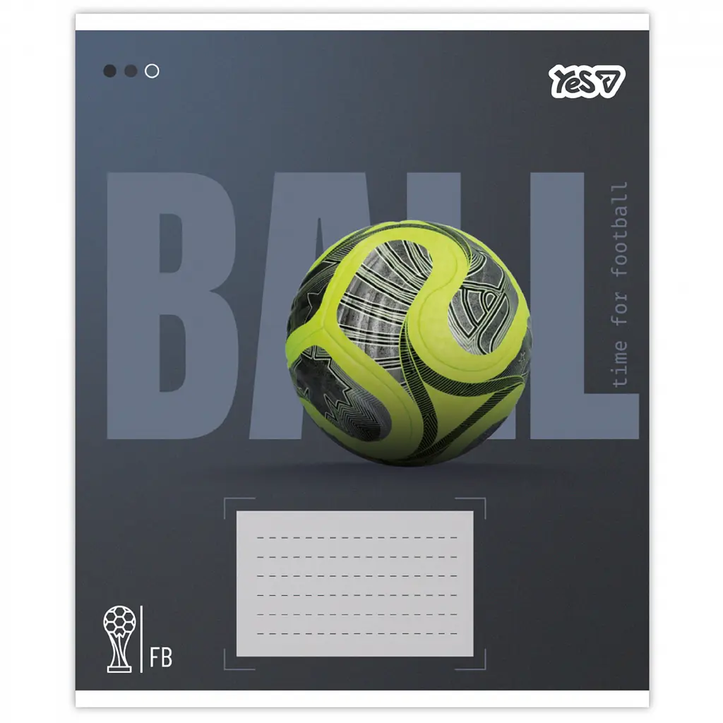 Зошит шкільний Yes Ball А5 12 аркушів коса лінія 25 шт. (768678) - фото 5