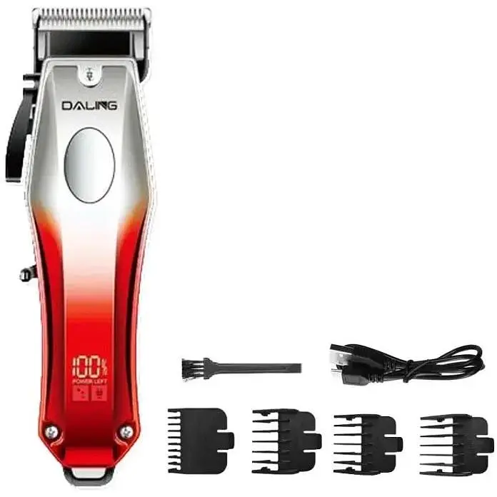 Триммер мужской аккумуляторный Daling DL-1602 Красный - фото 3