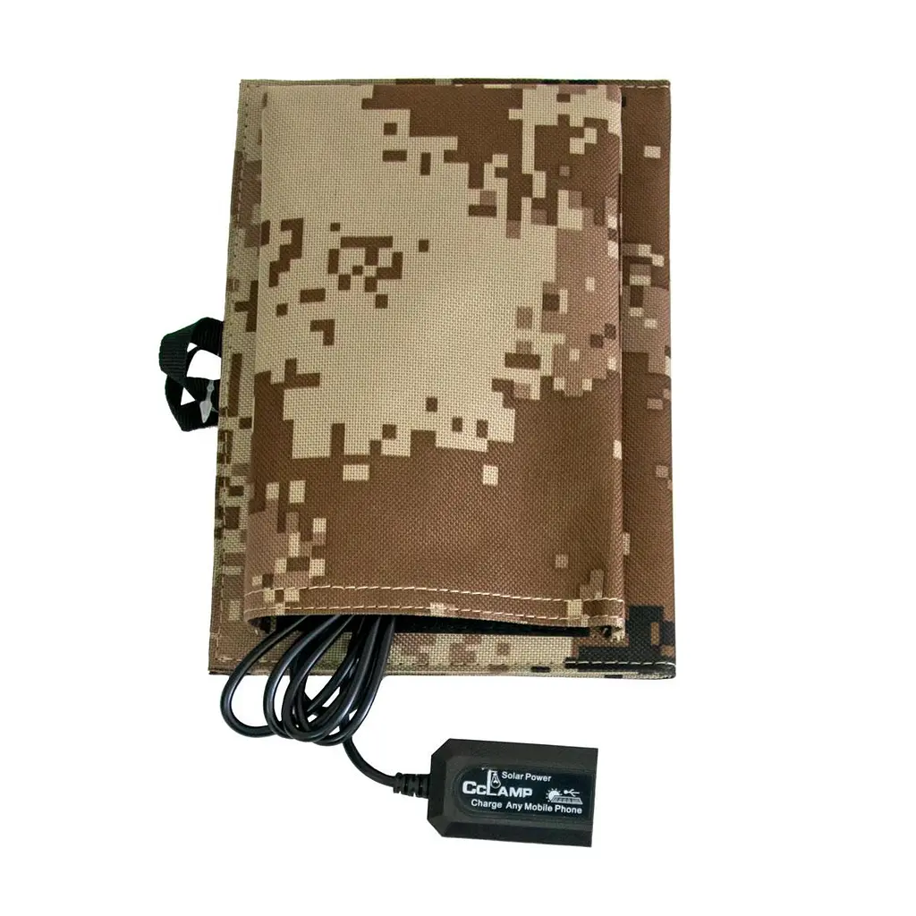 Портативна сонячна панель із USB виходом у вигляді книги пісочний піксель 7,2 Вт CL-670 - фото 7