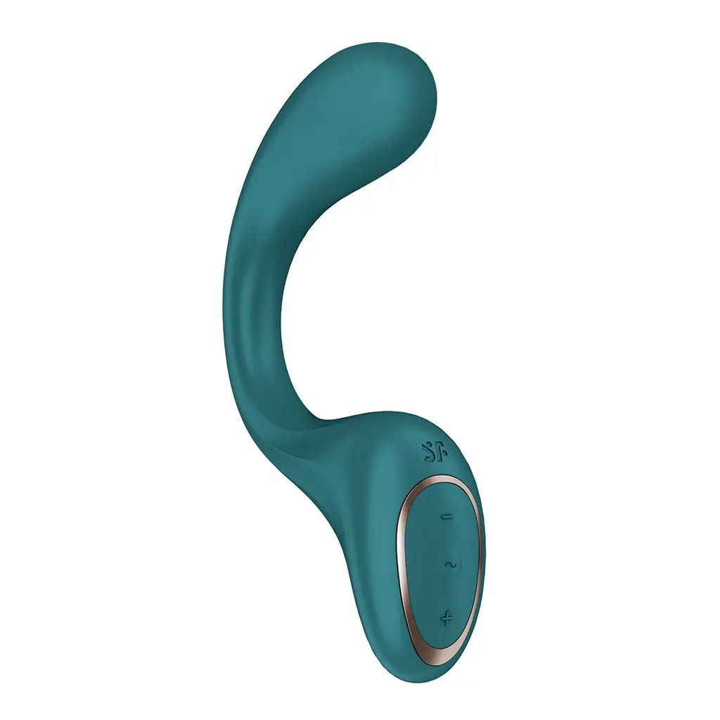 Вагінально-кліторальний вібратор Satisfyer G for Goddess 2 Bottle Green, 2 мотори - фото 2