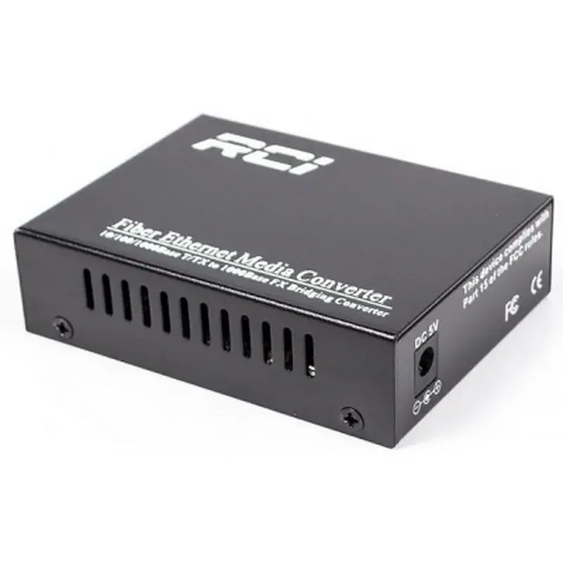 Медіаконвертер RCI 1G, SFP slot, RJ45, standart size metal case (RCI300S-G) - фото 3