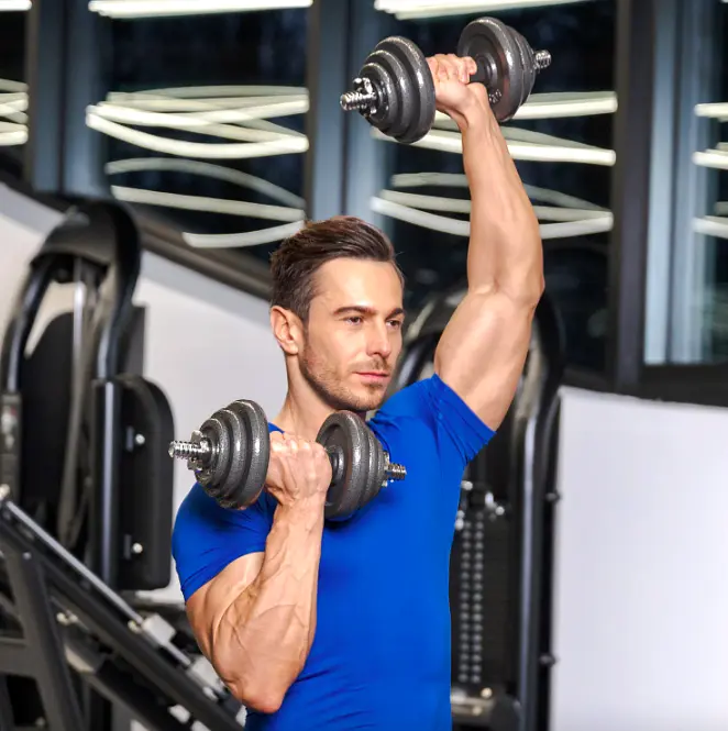 Набір гантелі в кейсі Gymtek чавунні 2х10кг - фото 8
