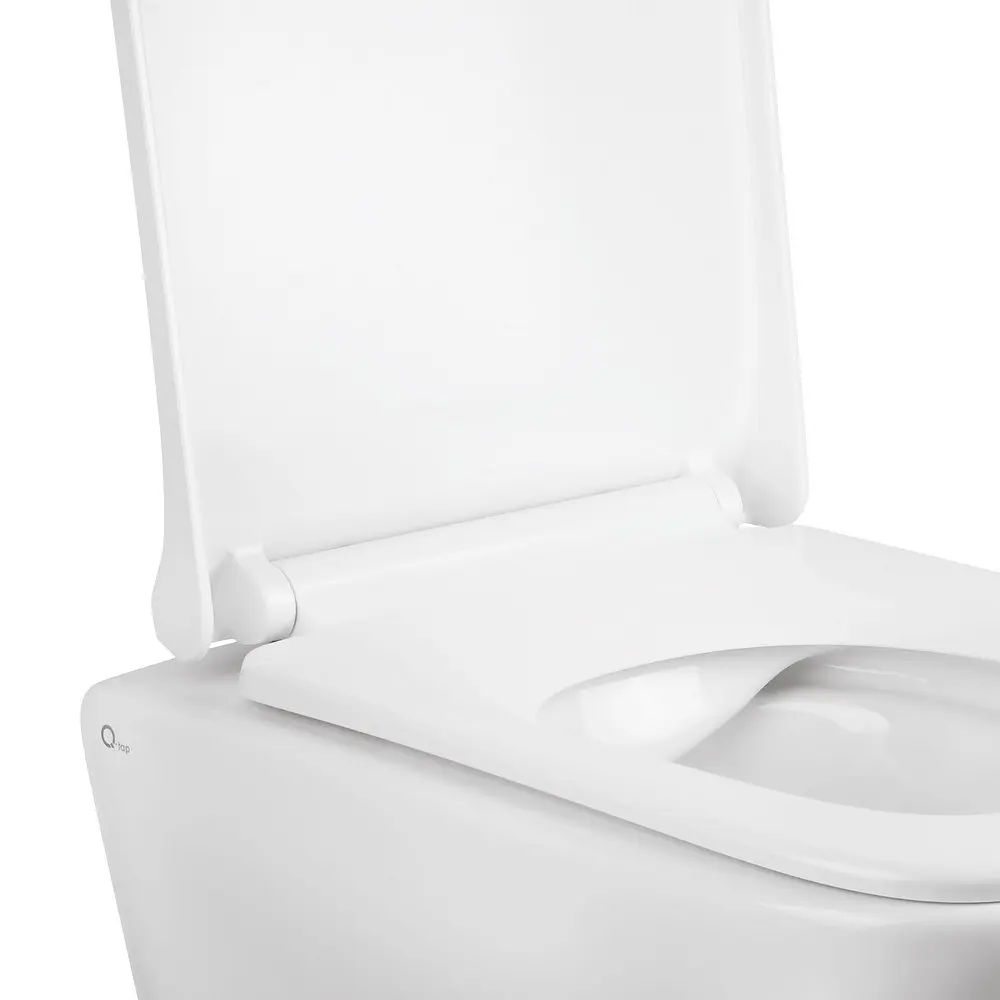 Унитаз подвесной Qtap Tern безободковый с сиденьем Soft-close QT1733052ERW, Белый - фото 4