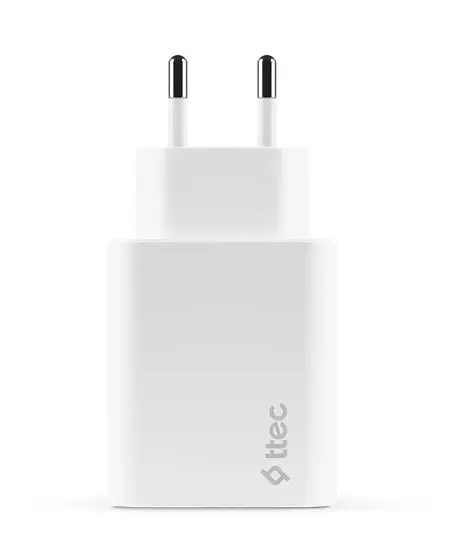 Мережевий зарядний пристрій Ttec SmartCharger Duo PD USB-C 40W Білий (2SCS27B) - фото 2