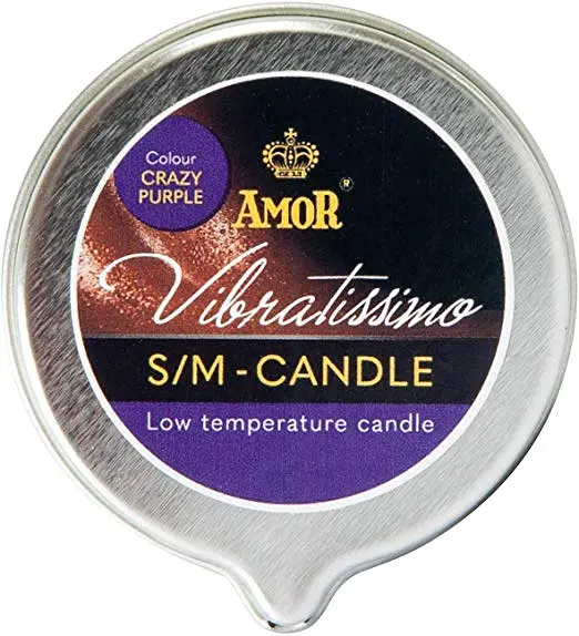 Масажна свічка Vibratissimo Crazy Purple 50 мл Amor 7115090177 104705 - фото 4