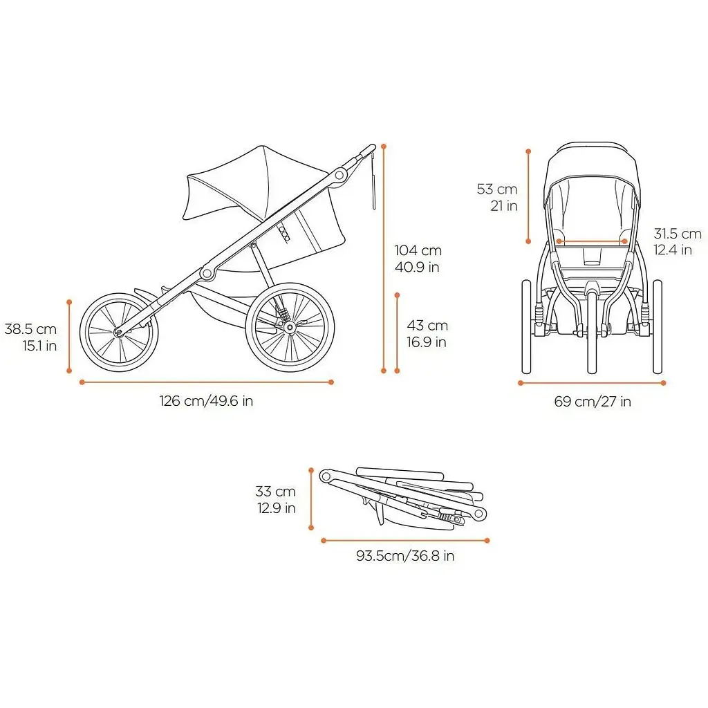 Дитяча коляска Thule Glide 2 Jet Black (TH 10101952) - фото 6
