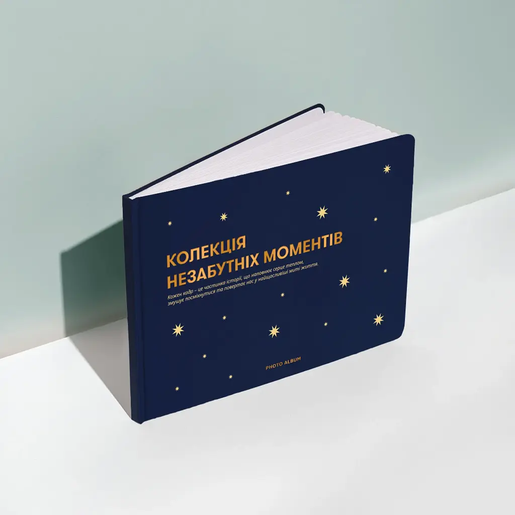 Фотоальбом «Незабутні моменти» темно-синій - фото 3