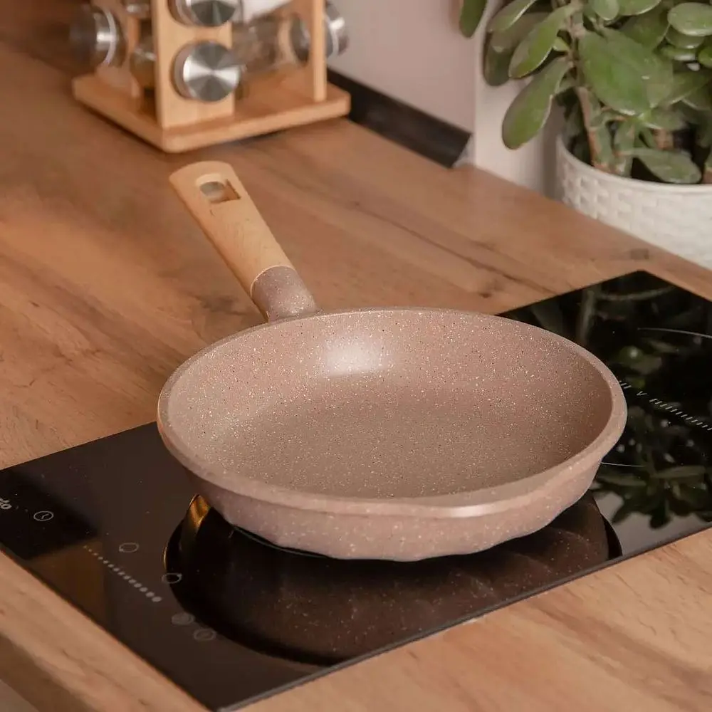 Сковорода алюмінієва MGC з мармуровим покриттям антипригарним 28 см, кавовий MGC HP-4-420CO - фото 2