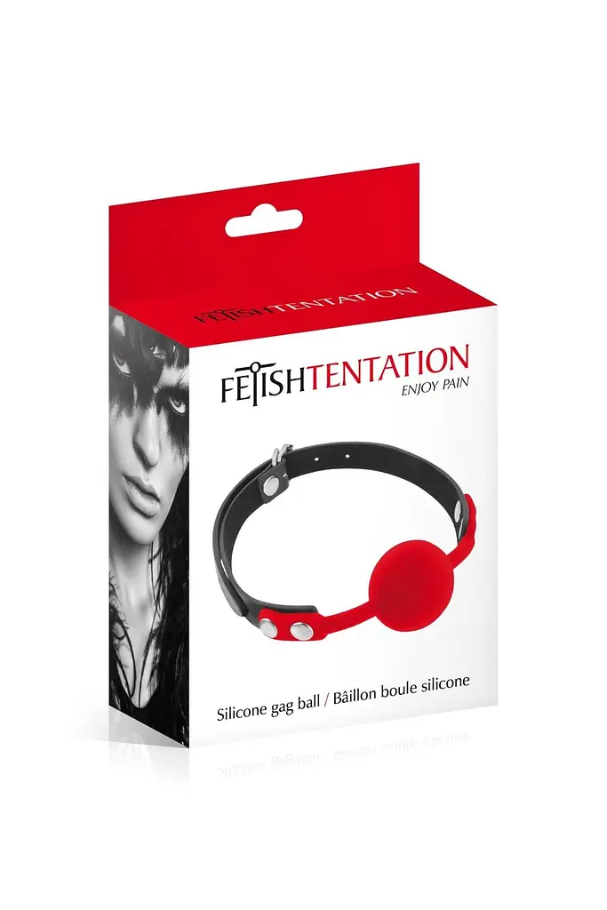 Кляп Fetish Tentation Ball Gag, 4 см (червоний) - фото 3