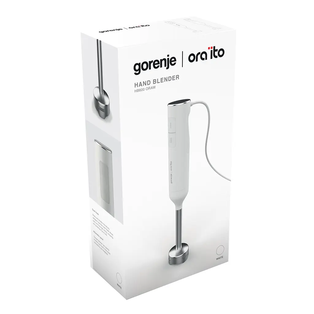 Блендер занурювальний Gorenje HB 600 Orab чорний (HB6045-GS) - фото 5