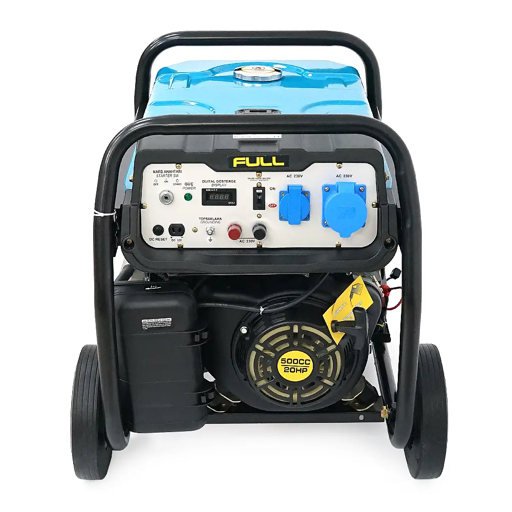 Бензиновий генератор FULL FGL 12000LE, 1-фазний 230 В, 50 Гц, 12 кВА/9,0 кВт, бак 28 л, витрата 3 л/год, ручний/стартер (без АКБ), 720x530x610 мм, 92 кг - фото 3