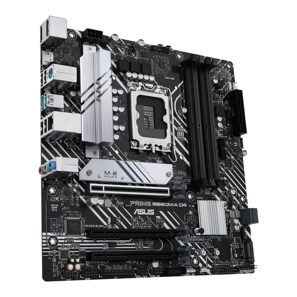 ASUS Материнська плата PRIME B660M-A D4-CSM s1700 B660 4xDDR4 M.2 HDMI DP mATX CSM - фото 3