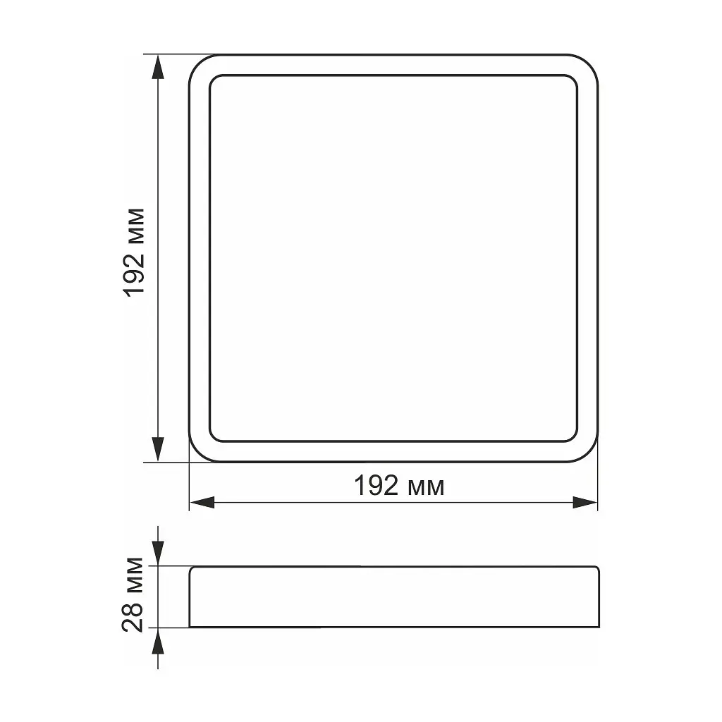 Світильник Videx 18W 5000K Black (VL-DLSS-185B) - фото 2