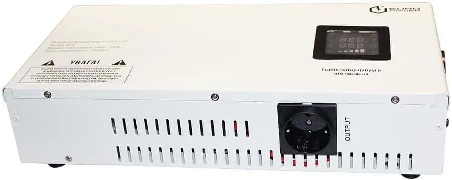 Стабилизатор напряжения Europower SLIM-5000SBR LED 3500 Вт (SLIM-5000SBR LED) - фото 4