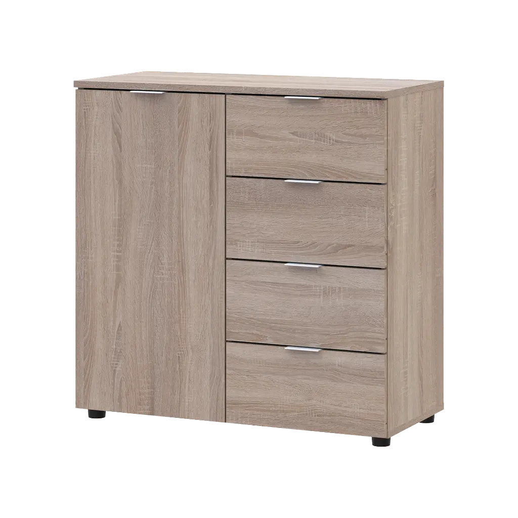 Комод Doros Рон 1 1 фасад 4 шухляди Дуб сонома 80х38х81 (41516294)