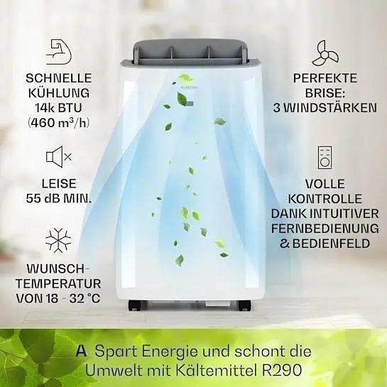 Кондиціонер мобільний Klarstein Grandbreeze Pro 4K 14 000 BTU/4,1 кВт (10035811) - фото 3