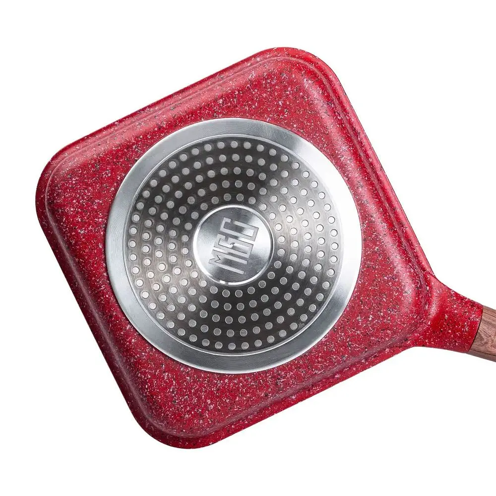 Сковорода-гриль MGC алюмінієва 2,5 л з антипригарним покриттям, червоний MGC HP-4-443R - фото 5