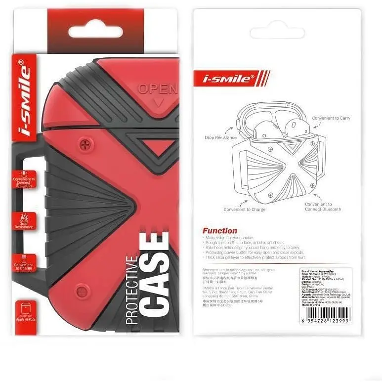 Чехол i-Smile X-HuWei для Apple AirPods IPH1443 Black+White (702333) - фото 4