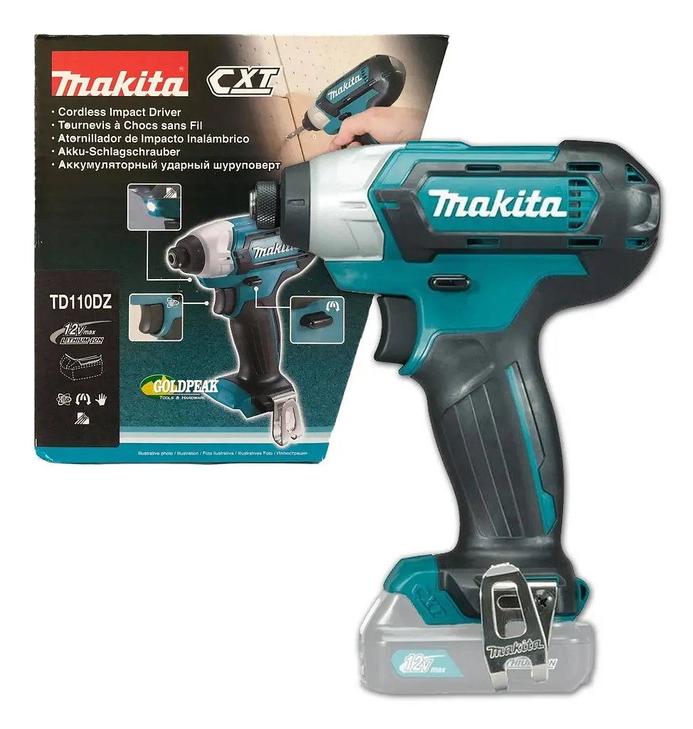 Гвинтокрут імпульсний акумуляторний Makita TD110DZ (110 Нм, 1/4", CXT, без акумуляторів та зарядного пристрою) - фото 5