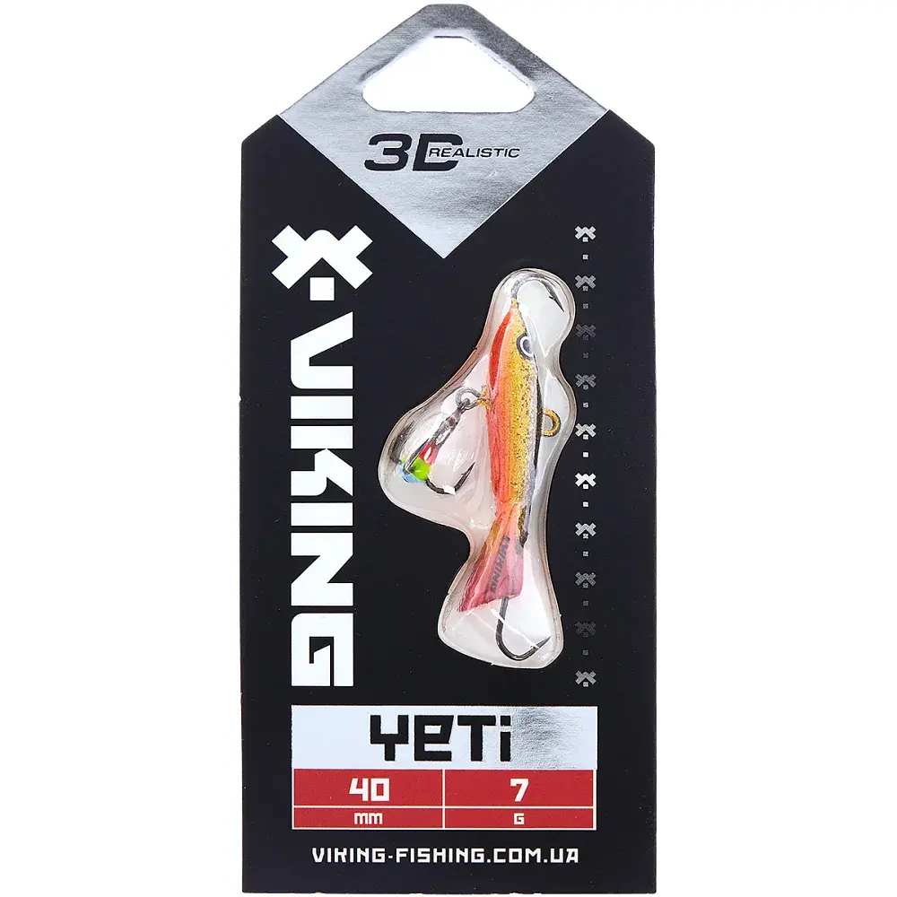 Балансир Viking Fishing Yeti Ice Jig 40mm 7.0g #10 Golden Dark - фото 2